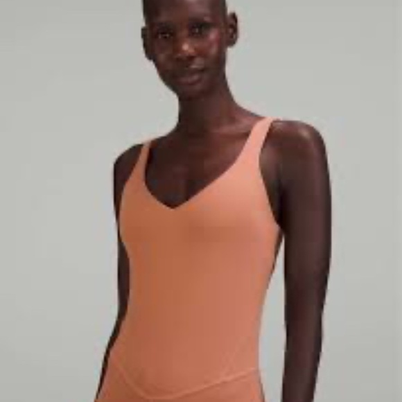 Lululemon Align Bodysuit 25" Dusty Clay w1dsls size 20 - Picture 3 of 13